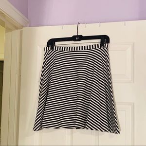 NY&Co Striped Stretchy Skater Skirt